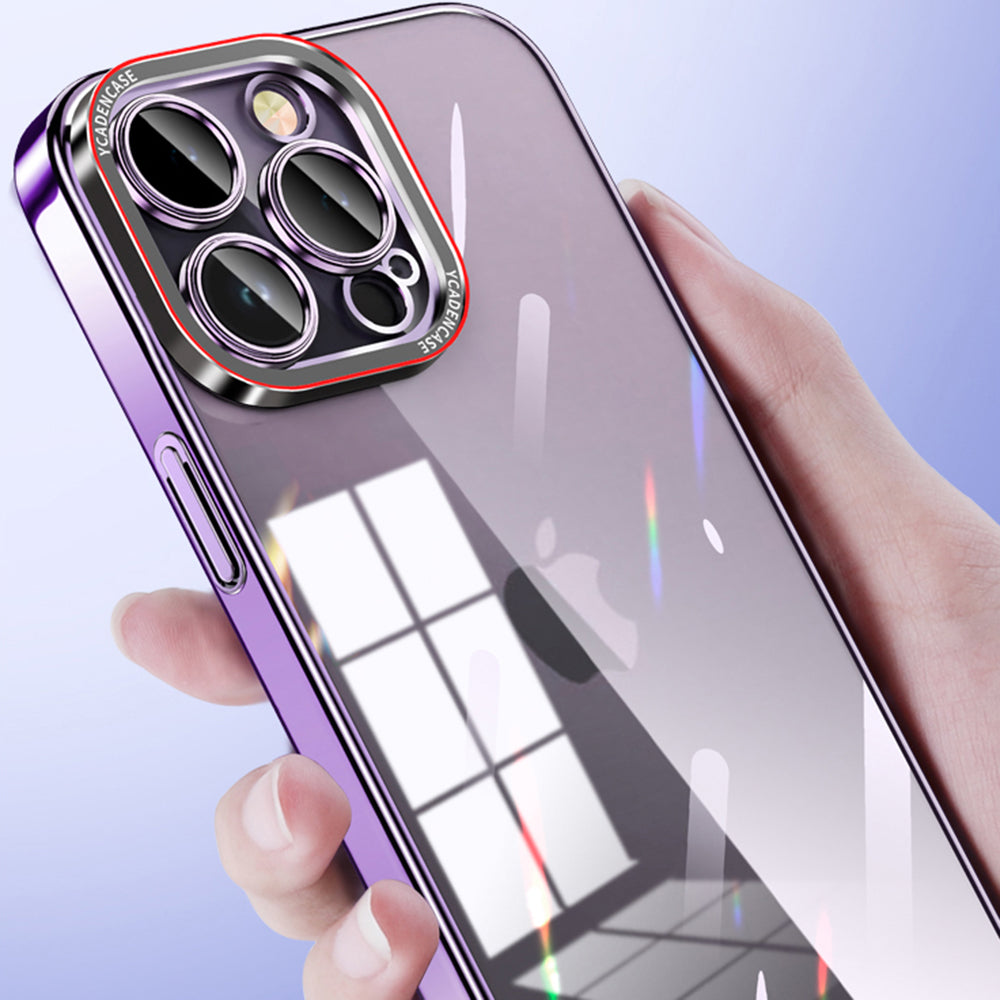 Til iPhone 14 Pro Hard PC-telefonetui Galvanisering Krystalklart telefoncover med kameralinsebeskytter Til iPhone 14 Pro Hard PC-telefonetui Galvanisering Krystalklart telefoncover med kameralinsebeskytter